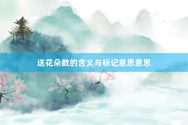 送花朵数的含义与标记意思意思